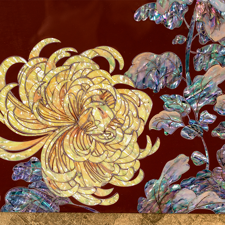 Luxe Mother-of-pearl Wall Art Hot Seller Handmade Painting Custom Support for High-end Interior Design