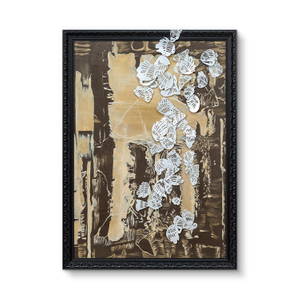 TY High Quality Fabric Collaging Wall Art Panel Handmade Painting + Metal Coloring with Lac Home Decor Custom Support for Interior Design 