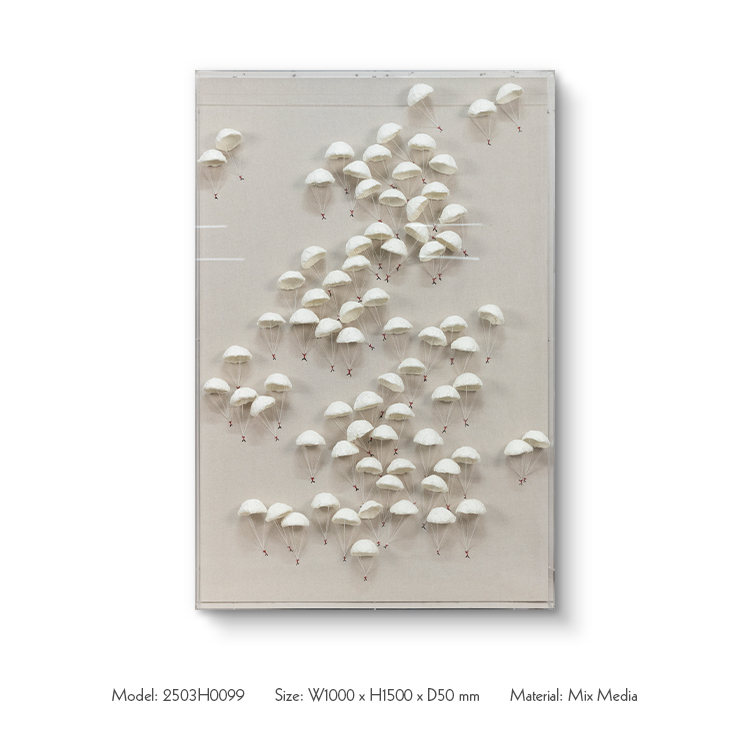 TY 3D Customize Paper Wall Art Painting High Quality for High-end Interior Design
