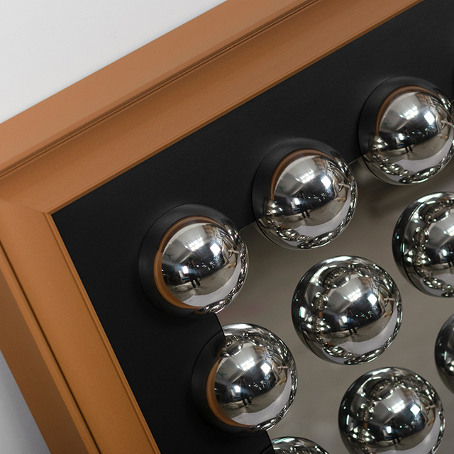 TY 3D Stainless Steel Balls Wall Art Panel Custom Support High Quality Paintings for Interior Design