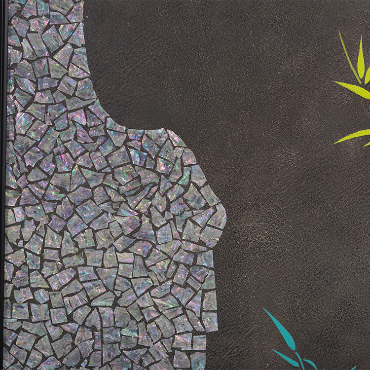  TY ART Hand-painted Wall Art Panel Home Decor with Mother-of- Pearl for Interior Design Custom Support