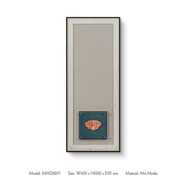  TY ART SPACE Wood Carving Wall Art Mixed Media Home Decor for High-end Interior Design Custom Support