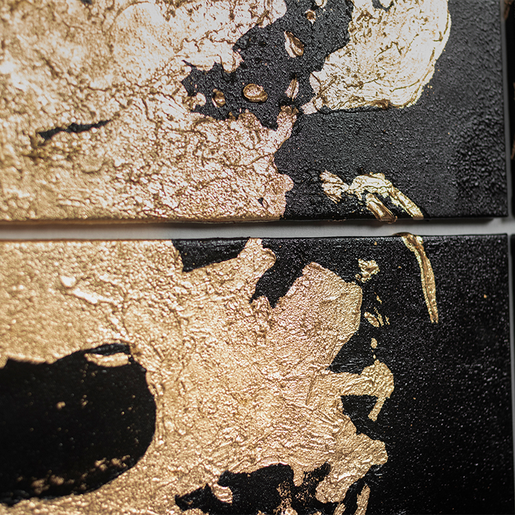  TY ART SPACETextured Hand-paint Home Decor without Gold Foil High Quality Wall Art for High-end Interior Design