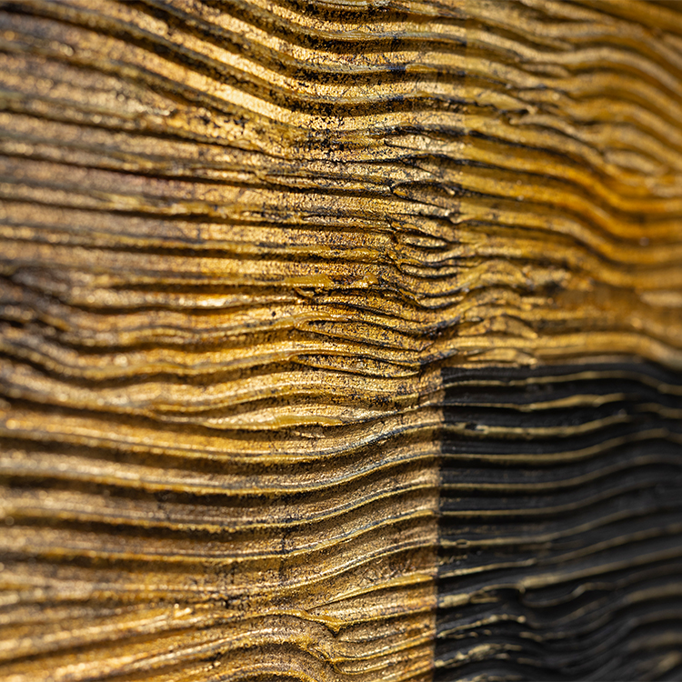  TY ART SPACE Hand-painted Textured Wall Art Panel with Gold Foil Luxury Home Decor for High-end Hotel Villa Interior Design Custom Support