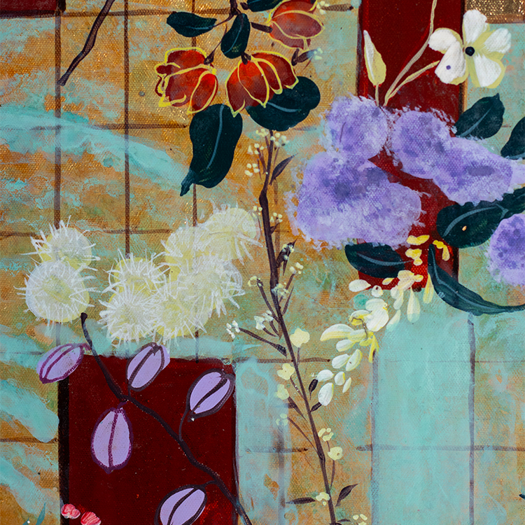  TY ART SPACE Textured Hand-painted Wall Art Panel with Leather Base & Gold Foil Home Decor for High-end Hotel Villa Interior Design Custom Support