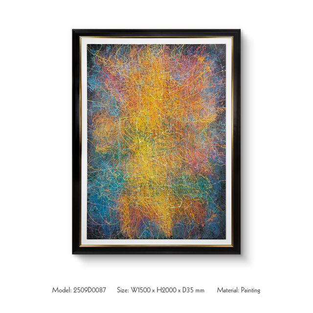 TY ART SPACETextured Colorful Handmade Painting Wall Art Panel Home Decor for High-end Hotel Villa Interior Design Custom Support