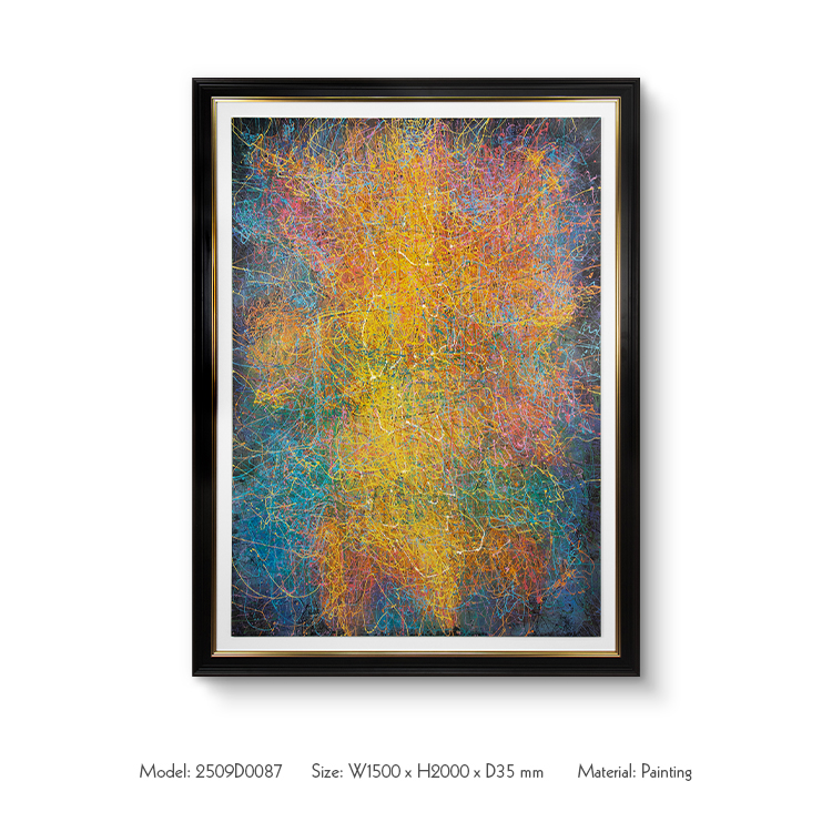 TY ART SPACETextured Colorful Handmade Painting Wall Art Panel Home Decor for High-end Hotel Villa Interior Design Custom Support