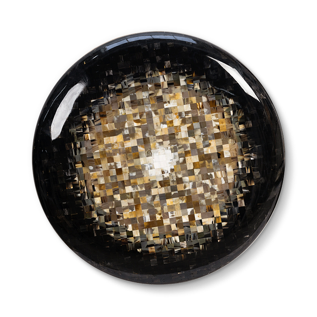  TY ART SPACE Handmade Beef Bone Slices Wall Art Panel with Resin Home Decor for High-end Hotel Villa Interior Design Custom Support