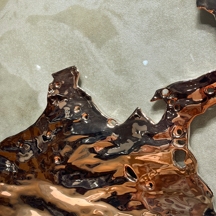  TY ART SPACE Handmade 3D UV with Fiberglass Relief Wall Art Panel Covered with Resin & Glitters Home Decor Direct Outlet for High-end Hotel Villa Interior Design Custom Support