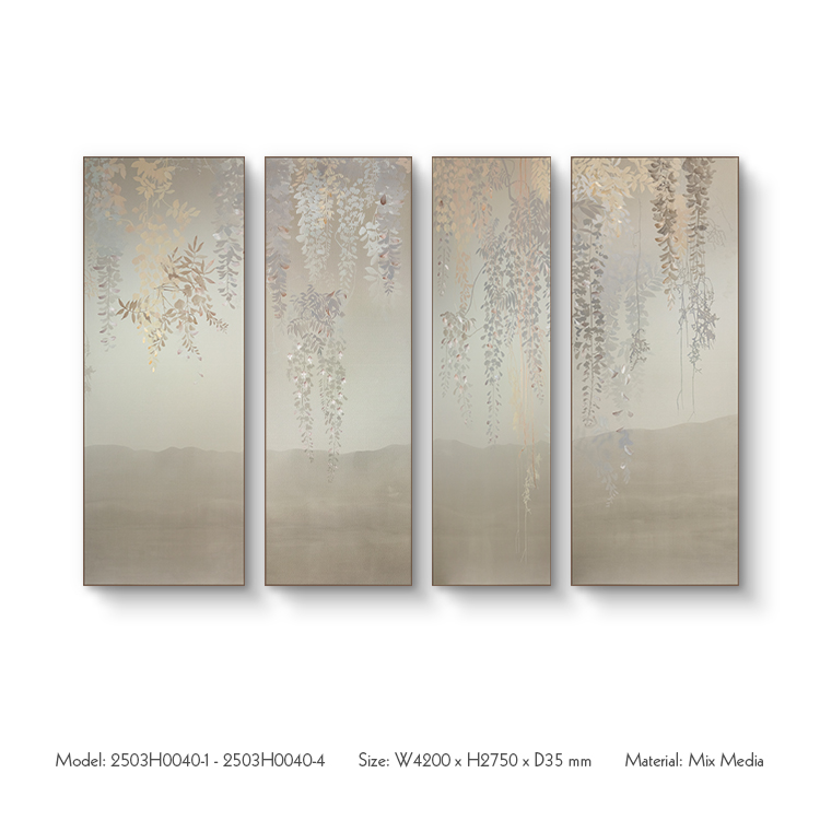 TY Luxury Embroidered Wall Art Handmade Painting Custom Support Home Decor for High-end Interior Design
