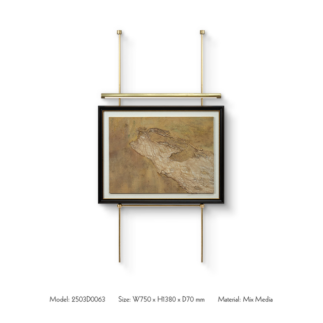  Customized Stainless Steel Framed Wall Art Panel Luxury Handmade Textured Hanging Painting for High-end Interior Design