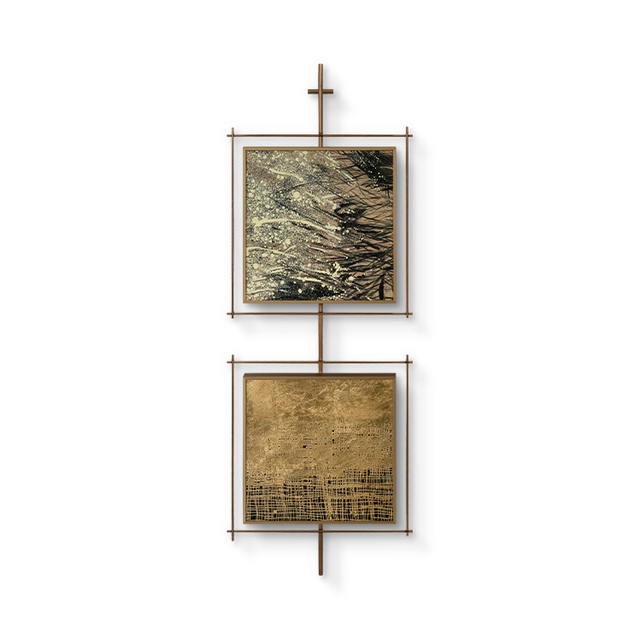 Luxury 3D Stainless Steel Framed Painting Set Wall Art Panel High Quality Home Decor for Interior Design Livingroom Bedroom