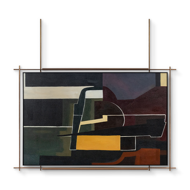 TY ART SPACE Textured Handmade Painting Wall Art High-End Aluminum Frame Home Decor for Interior Design Custom Support