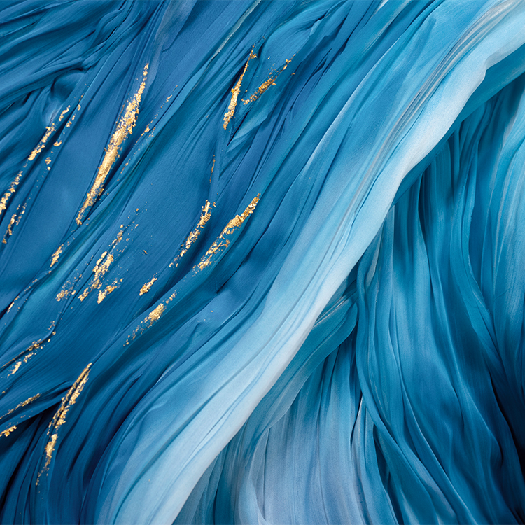 TY ART SPACE Hand-painted Fabric Modeling Wall Art Panel with Gold Foil Luxury Home Decor for High-end Hotel Villa Interior Design Custom Support