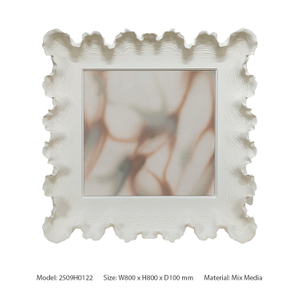 TY ART SPACE Handmade Painting with Irregular Frame​ Wall Art Panel Home Decor for High-end Hotel Villa Interior Design Custom Support