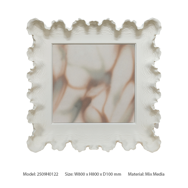 TY ART SPACE Handmade Painting with Irregular Frame​ Wall Art Panel Home Decor for High-end Hotel Villa Interior Design Custom Support