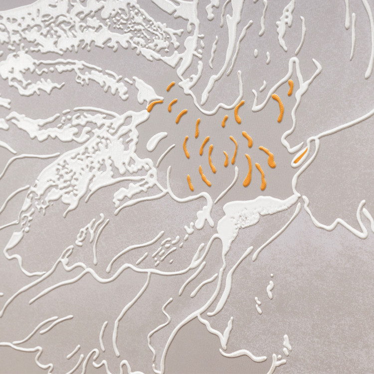  TY ART SPACE 3D Relief Textured Painting Wall Art Panel with Fabric Base Luxury Home Decor for High-end Hotel Villa Interior Design Custom Support