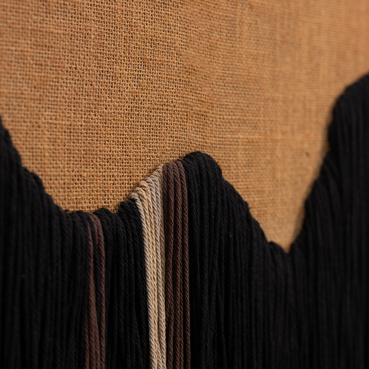  TY ART SPACE Handmade Colored Rope Weaving Wall Art Panel Manufacturer Home Decor Direct Outlet for High-end Hotel Villa Interior Design Custom Support