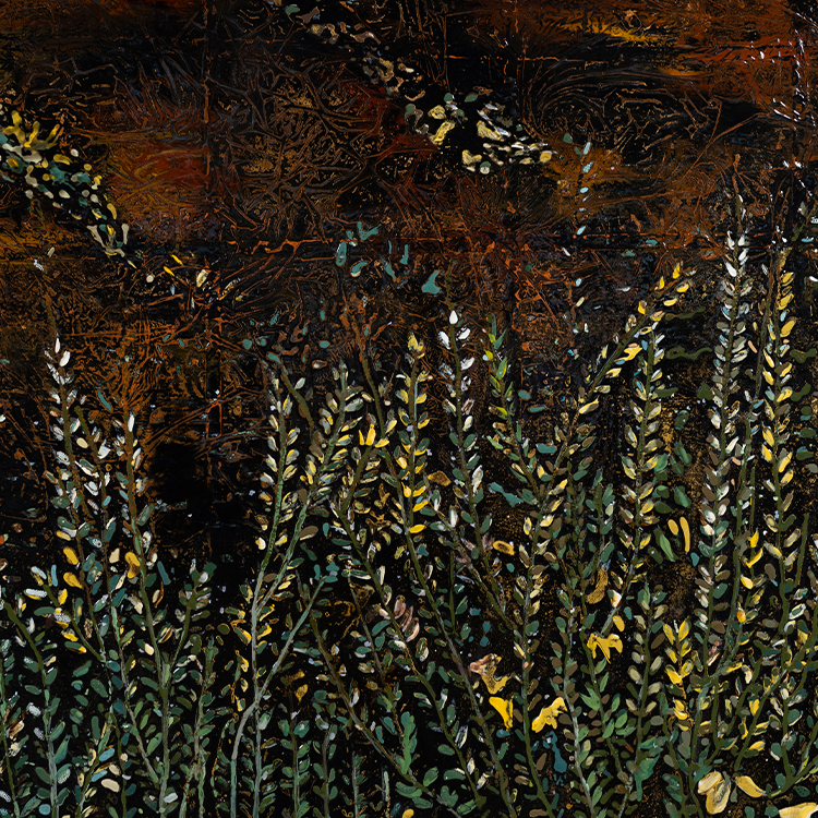  TY ART SPACE Handmade Lacquer Painting Wall Art Panel Home Decor for High-end Hotel Villa Interior Design Custom Support