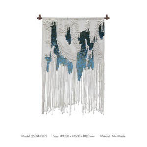  TY ART SPACE Handmade Fabric Weaving Home Decor Direct Outlet for High-end Hotel Villa Interior Design Custom Support