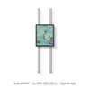 Stainless Steel Framed Wall Art Luxury Handmade Textured Painting High Quality for High-end Interior Design