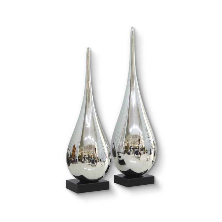 Modern Light Luxury Water Drop Fiberglass Sculpture Abstract Art Decoration Art Soft Decoration