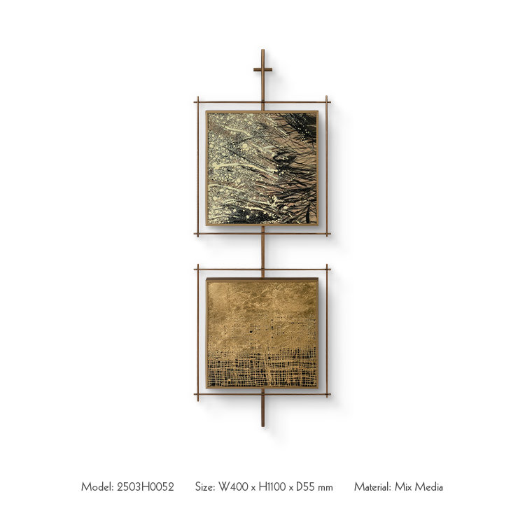 Luxury 3D Stainless Steel Framed Painting Set Wall Art Panel High Quality Home Decor for Interior Design Livingroom Bedroom