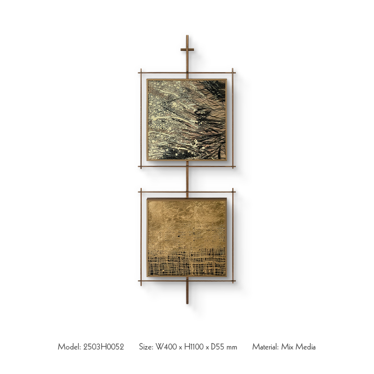 Luxury 3D Stainless Steel Framed Painting Set Wall Art Panel High Quality Home Decor for Interior Design Livingroom Bedroom