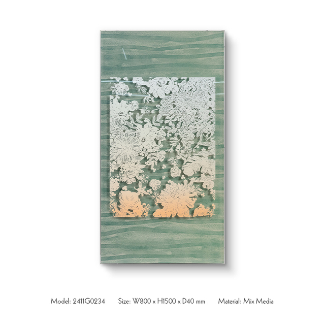 TY Luxury Acrylic UV Papper Cutting Home Decor Textured Fabric Wall Art High Quality for High-end Interior Design Custom Support