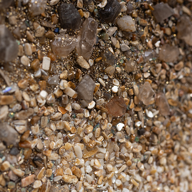  TY ART SPACE Handmade Fritillaria Painting with Crystal Stones Home Decor for High-end Hotel Villa Interior Design Custom Support