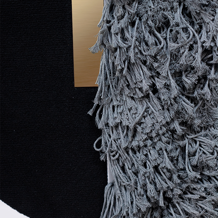 TY ART SPACE Hand-painted Fabric Weaving Wall Art Panel with Metal & Wood Luxury Home Decor for High-end Hotel Villa Interior Design Custom Support