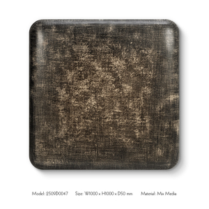 TY ART SPACE Vintage Hand-painted Wood Carving Wall Art Panel Home Decor for High-end Hotel Villa Interior Design Custom Support