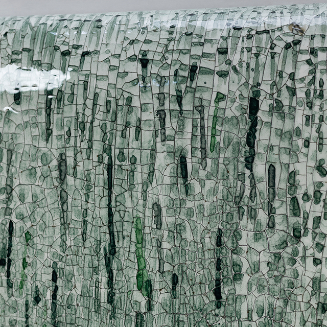 TY ART SPACE Handmade Wood Carving Wall Art Panel with Resin Covered Cracking Effect Home Decor for High-end Hotel Villa Interior Design Custom Support