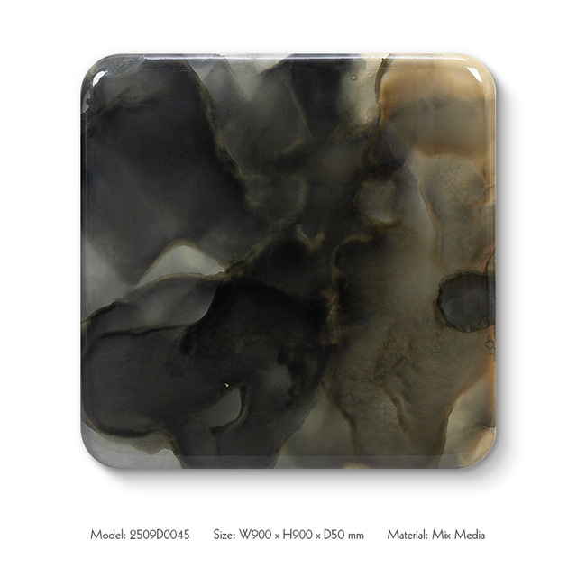  TY ART SPACE Hand-painted Wood Carving Wall Art Painting Home Decor for High-end Hotel Villa Interior Design Custom Support