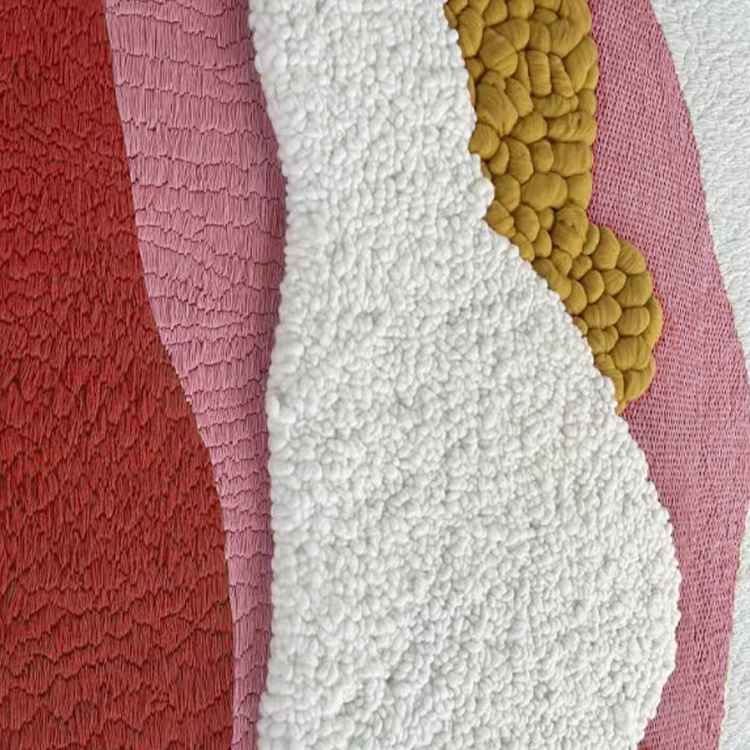  TY ART SPACE Handmade Rope & Fabric Weaving Wall Art Panel Home Decor for High-end Hotel Villa Interior Design Custom Support