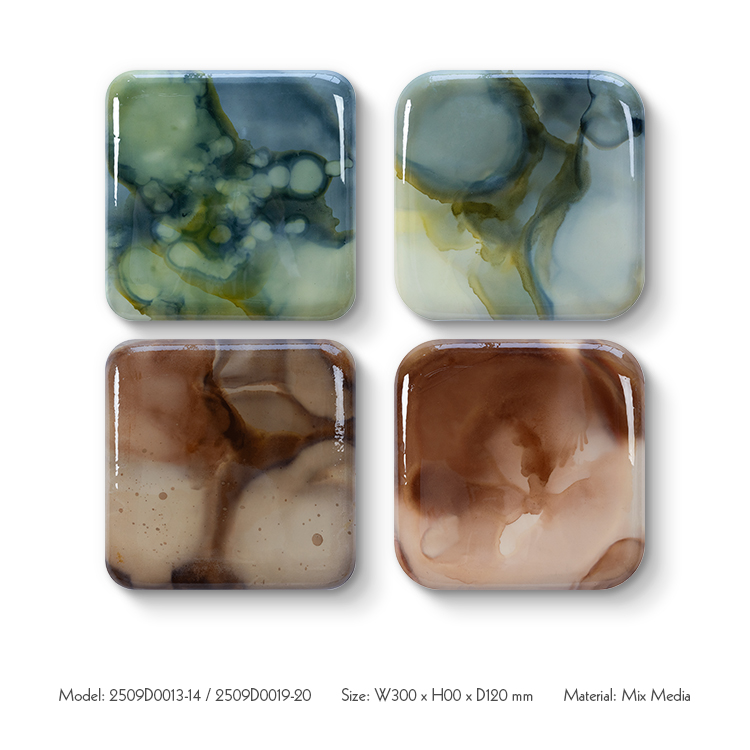  TY ART SPACE Luxury Hand-painted Wood Carving Wall Art Panel Covered with Resin Home Decor for High-end Hotel Villa Interior Design Custom Support