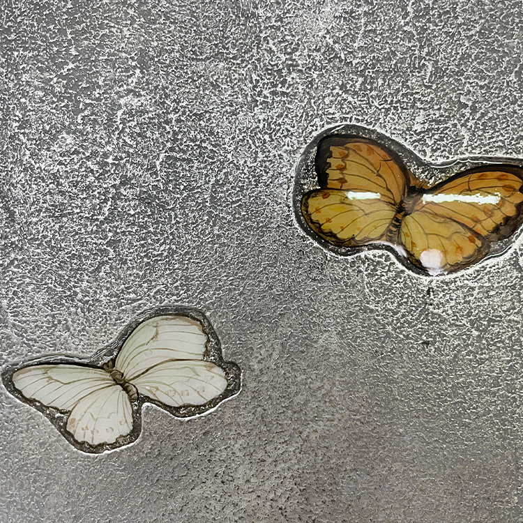  TY ART SPACE Texture Liquid Metal Handmade Painting Wall Art Panel Home Decor for High-end Hotel Villa Interior Design Custom Support