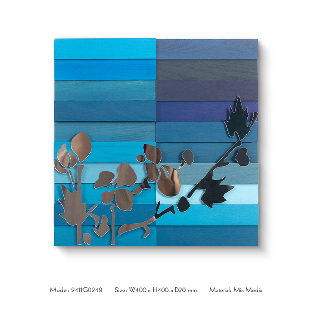 TY Luxury Home Decor Wooden Strips Wall Art High Quality Acrylic Cutting for Interior Design Custom Support