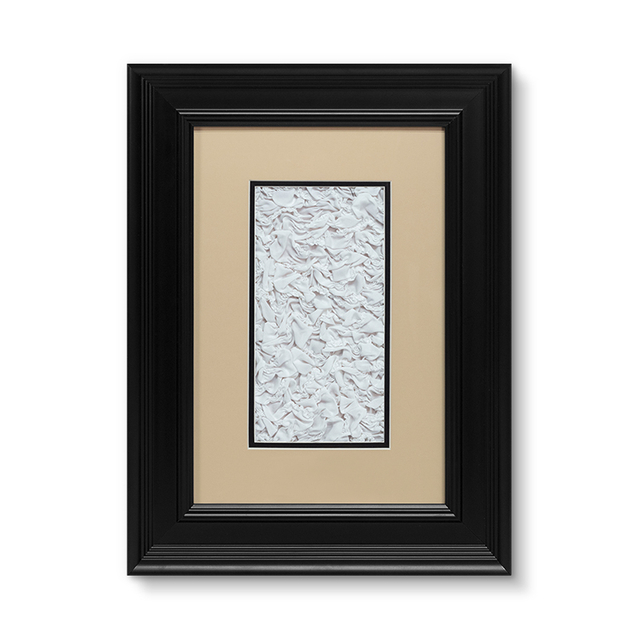 Classic Elegant Interior Decoration Framed Fabric Wall Artwork 