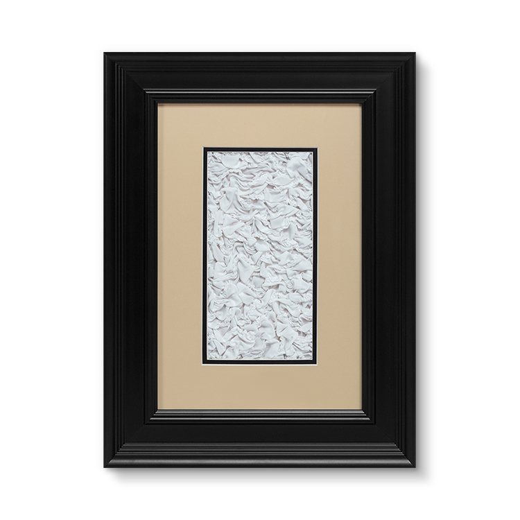 Classic Elegant Interior Decoration Framed Fabric Wall Artwork 