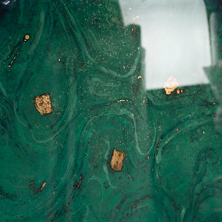  TY ART SPACE Hand-painted Wood Carving Wall Art Panel with Gold Foil & Resin Home Decor for High-end Hotel Villa Interior Design Custom Support