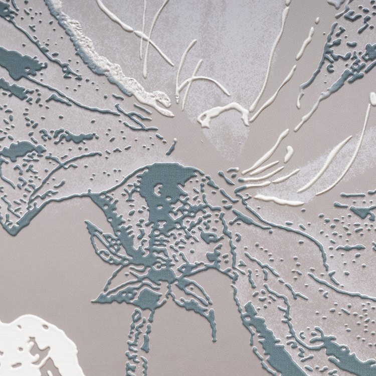  TY ART SPACE 3D Relief Textured Painting Wall Art Panel with Fabric Base Luxury Home Decor for High-end Hotel Villa Interior Design Custom Support