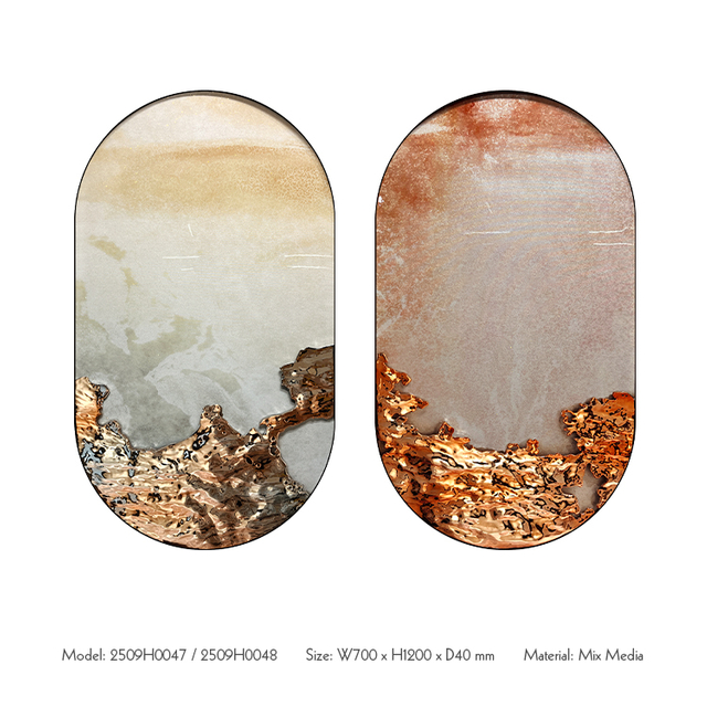  TY ART SPACE Handmade 3D UV with Fiberglass Relief Wall Art Panel Covered with Resin & Glitters Home Decor Direct Outlet for High-end Hotel Villa Interior Design Custom Support