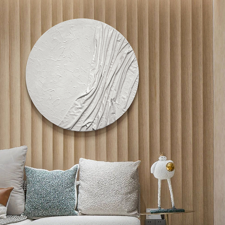 3D Custom Support Abstract Textured Wooden Wall Artwork Hanging Accent for Home Hotel Villa