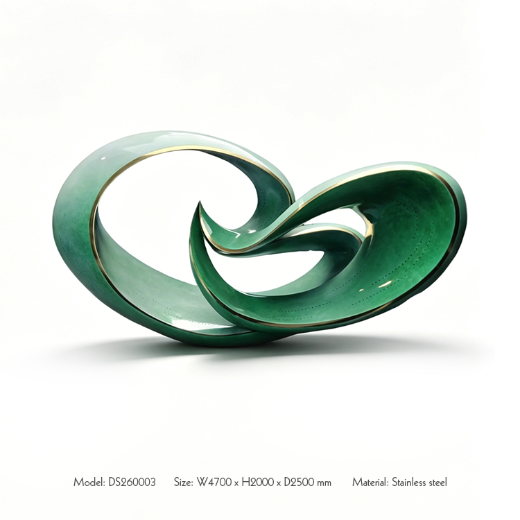 Modern Hotel Outdoor Fashion Contemporary Metal Artwork Sculpture