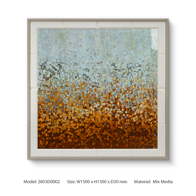 Hotel Hand Painted Custom Abstract Wall Arts Painting with Frame
