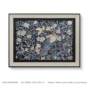 TY ART SPACE Luxury Wall Art Panel Mother-of-pearl Collaging Home Decor Custom Support