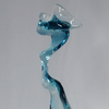 Customized Large Floor Standing Resin Sculpture with Marble Base Luxury Hotel Club Project Decorative Art Craft Statue