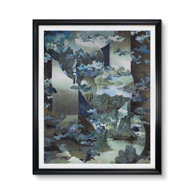 TY ART SPACE 3D Textured Hand-painted Wall Art Panel with Leather Base Home Decor Custom Support 