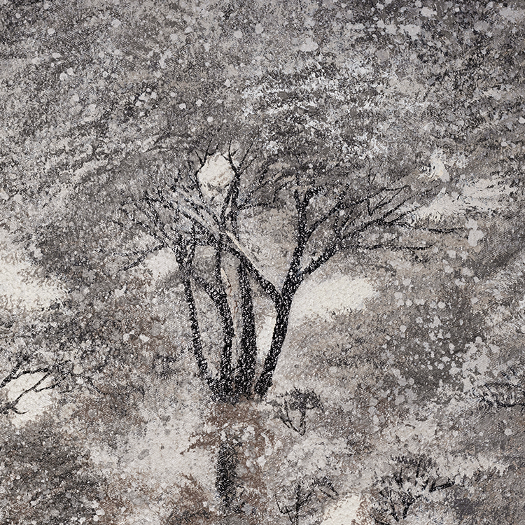 TY ART SPACE Textured Hand-painted Wall Art Panel on Canvas Home Decor Custom Support 